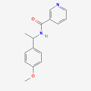 molecular formula C15H16N2O2 B5309933 N-[1-(4-methoxyphenyl)ethyl]pyridine-3-carboxamide 