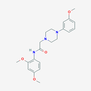 molecular formula C21H27N3O4 B5309979 N-(2,4-dimethoxyphenyl)-2-[4-(3-methoxyphenyl)piperazin-1-yl]acetamide 