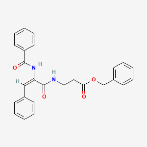 molecular formula C26H24N2O4 B5310988 benzyl 3-[[(E)-2-benzamido-3-phenylprop-2-enoyl]amino]propanoate 