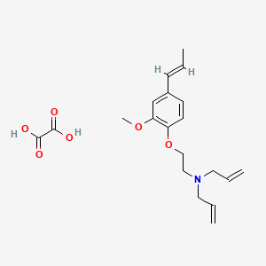molecular formula C20H27NO6 B5310994 N-[2-[2-methoxy-4-[(E)-prop-1-enyl]phenoxy]ethyl]-N-prop-2-enylprop-2-en-1-amine;oxalic acid 