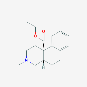 3-Methyl-10b-carbethoxy-1,2,3,4,4a,5,6,10b-octahydrobenzo(f)isoquinoline