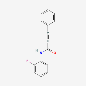 molecular formula C15H10FNO B5312091 N-(2-fluorophenyl)-3-phenylprop-2-ynamide 