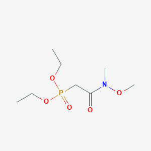 molecular formula C8H18NO5P B053136 Diethyl (N-methoxy-N-methylcarbamoylmethyl)phosphonate CAS No. 124931-12-0