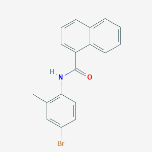 molecular formula C18H14BrNO B5313931 N-(4-bromo-2-methylphenyl)naphthalene-1-carboxamide 
