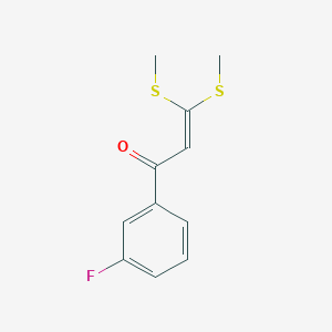 1-(3-Fluorophenyl)-3,3-bis(methylsulfanyl)prop-2-EN-1-one