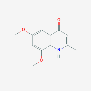 molecular formula C12H13NO3 B5314348 6,8-Dimethoxy-2-methyl-1,4-dihydroquinolin-4-one 