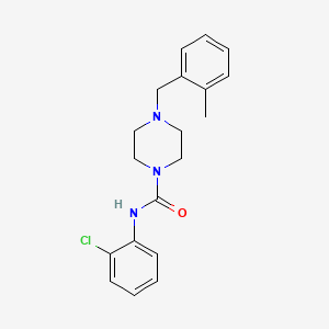molecular formula C19H22ClN3O B5314383 N-(2-chlorophenyl)-4-[(2-methylphenyl)methyl]piperazine-1-carboxamide 