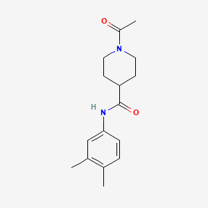 molecular formula C16H22N2O2 B5314615 1-acetyl-N-(3,4-dimethylphenyl)piperidine-4-carboxamide 