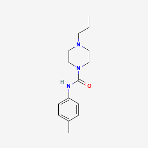 molecular formula C15H23N3O B5315339 N-(4-methylphenyl)-4-propylpiperazine-1-carboxamide 
