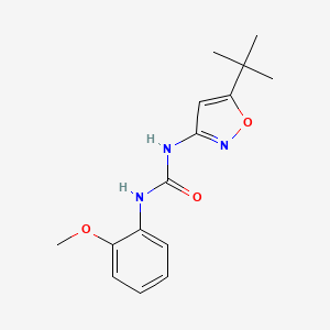 molecular formula C15H19N3O3 B5315532 1-(5-(tert-Butyl)isoxazol-3-yl)-3-(2-methoxyphenyl)urea 