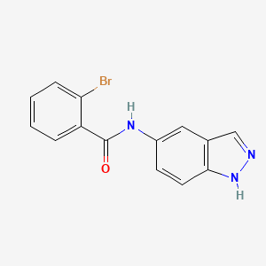 molecular formula C14H10BrN3O B5315825 2-bromo-N-(1H-indazol-5-yl)benzamide 