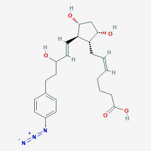 molecular formula C23H31N3O5 B053161 Az-18,19,20-TN-PGE2 CAS No. 117625-46-4