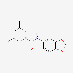 molecular formula C15H20N2O3 B5316155 N-(1,3-benzodioxol-5-yl)-3,5-dimethylpiperidine-1-carboxamide 