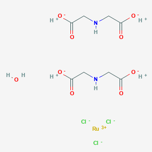 molecular formula C8H16Cl3N2O9Ru B053164 Ru-Idaa CAS No. 117676-57-0