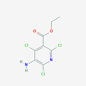 molecular formula C8H7Cl3N2O2 B5316704 Ethyl 5-amino-2,4,6-trichloropyridine-3-carboxylate 