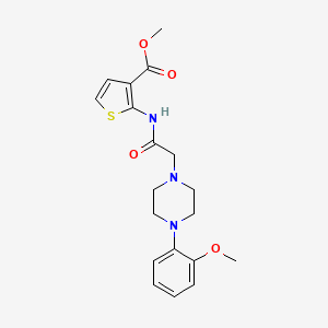 molecular formula C19H23N3O4S B5316998 methyl 2-({[4-(2-methoxyphenyl)-1-piperazinyl]acetyl}amino)-3-thiophenecarboxylate 