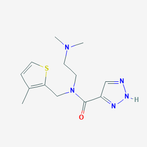 molecular formula C13H19N5OS B5317156 N-[2-(dimethylamino)ethyl]-N-[(3-methyl-2-thienyl)methyl]-1H-1,2,3-triazole-5-carboxamide 