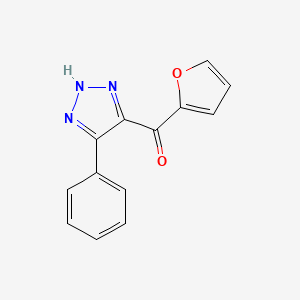 molecular formula C13H9N3O2 B5317257 furan-2-yl-(5-phenyl-2H-triazol-4-yl)methanone 