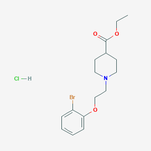 molecular formula C16H23BrClNO3 B5317432 Ethyl 1-[2-(2-bromophenoxy)ethyl]piperidine-4-carboxylate;hydrochloride 