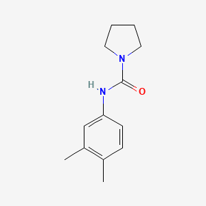 molecular formula C13H18N2O B5317568 N-(3,4-dimethylphenyl)pyrrolidine-1-carboxamide 