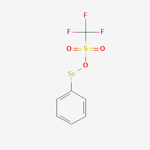 molecular formula C7H5F3O3SSe B053177 Benzeneselenyl trifalate CAS No. 112238-64-9