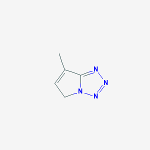 molecular formula C5H6N4 B053178 7-Methyl-5H-pyrrolo[1,2-D]tetrazole CAS No. 123810-43-5