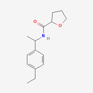 molecular formula C15H21NO2 B5318084 N-[1-(4-ethylphenyl)ethyl]tetrahydro-2-furancarboxamide 