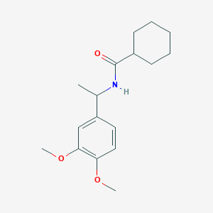 molecular formula C17H25NO3 B5318093 N-[1-(3,4-dimethoxyphenyl)ethyl]cyclohexanecarboxamide 