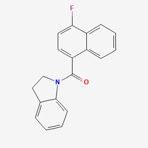 molecular formula C19H14FNO B5318297 1-(4-fluoro-1-naphthoyl)indoline 