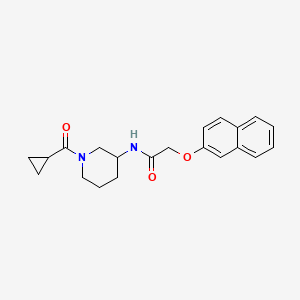 molecular formula C21H24N2O3 B5318327 N-[1-(cyclopropylcarbonyl)piperidin-3-yl]-2-(2-naphthyloxy)acetamide 