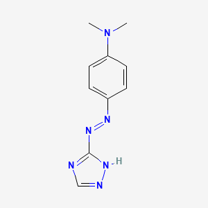 molecular formula C10H12N6 B5318389 N,N-dimethyl-4-(4H-1,2,4-triazol-3-yldiazenyl)aniline 