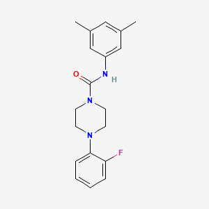 molecular formula C19H22FN3O B5318461 N-(3,5-dimethylphenyl)-4-(2-fluorophenyl)piperazine-1-carboxamide 