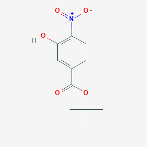 molecular formula C11H13NO5 B053186 tert-Butyl 3-hydroxy-4-nitrobenzoate CAS No. 123330-86-9