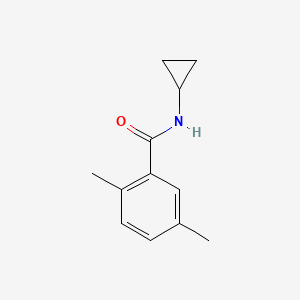molecular formula C12H15NO B5318647 N-cyclopropyl-2,5-dimethylbenzamide 