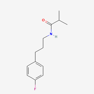 molecular formula C13H18FNO B5318822 N-[3-(4-fluorophenyl)propyl]-2-methylpropanamide 