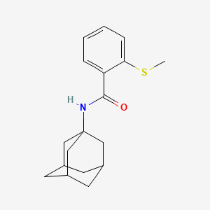 molecular formula C18H23NOS B5318840 N-1-adamantyl-2-(methylthio)benzamide 
