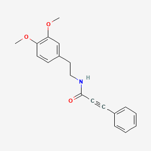 molecular formula C19H19NO3 B5318945 N-[2-(3,4-dimethoxyphenyl)ethyl]-3-phenylprop-2-ynamide 