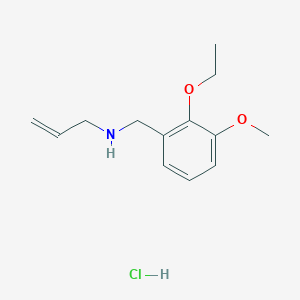 molecular formula C13H20ClNO2 B5319020 N-[(2-ethoxy-3-methoxyphenyl)methyl]prop-2-en-1-amine;hydrochloride 