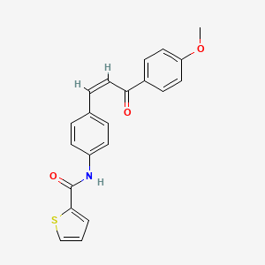 molecular formula C21H17NO3S B5319084 N-{4-[3-(4-methoxyphenyl)-3-oxo-1-propen-1-yl]phenyl}-2-thiophenecarboxamide 
