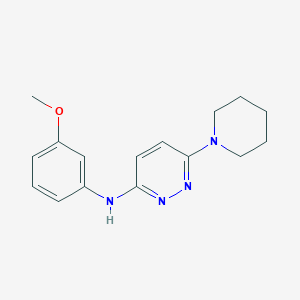 molecular formula C16H20N4O B5319120 N-(3-methoxyphenyl)-6-piperidin-1-ylpyridazin-3-amine 