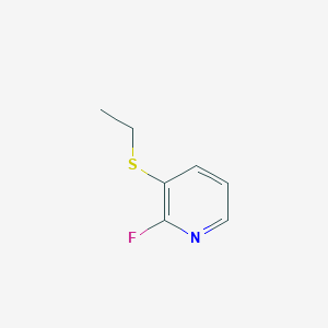 molecular formula C7H8FNS B053192 3-(Ethylthio)-2-fluoropyridine CAS No. 117670-97-0