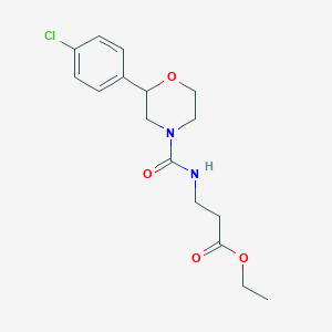 molecular formula C16H21ClN2O4 B5319212 ethyl 3-({[2-(4-chlorophenyl)morpholin-4-yl]carbonyl}amino)propanoate 