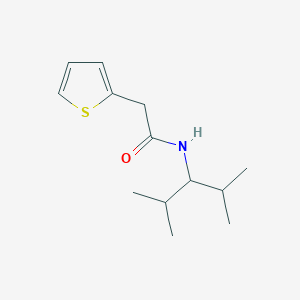molecular formula C13H21NOS B5319221 N-(1-isopropyl-2-methylpropyl)-2-(2-thienyl)acetamide 
