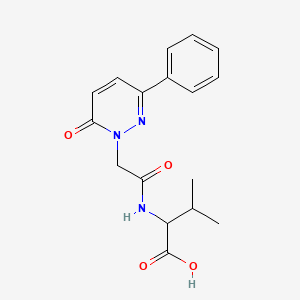 molecular formula C17H19N3O4 B5319229 N-[(6-oxo-3-phenyl-1(6H)-pyridazinyl)acetyl]valine 