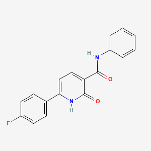 molecular formula C18H13FN2O2 B5319461 6-(4-fluorophenyl)-2-hydroxy-N-phenylnicotinamide 