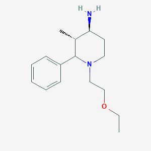 molecular formula C16H26N2O B053196 trans-1-(2-Ethoxyethyl)-3-methyl-N-phenyl-4-piperidinamine CAS No. 125080-86-6