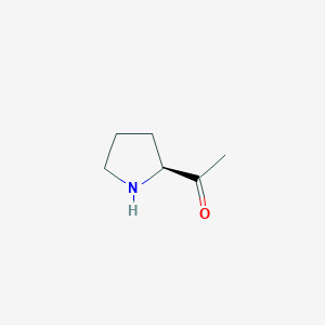 molecular formula C6H11NO B053198 (S)-2-Acetyl-pyrrolidine CAS No. 120966-82-7