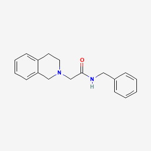 molecular formula C18H20N2O B5319983 N-benzyl-2-(3,4-dihydro-2(1H)-isoquinolinyl)acetamide 