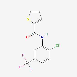 molecular formula C12H7ClF3NOS B5320063 N-[2-chloro-5-(trifluoromethyl)phenyl]thiophene-2-carboxamide 