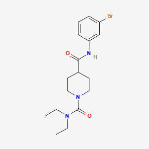molecular formula C17H24BrN3O2 B5320096 N~4~-(3-bromophenyl)-N~1~,N~1~-diethylpiperidine-1,4-dicarboxamide 